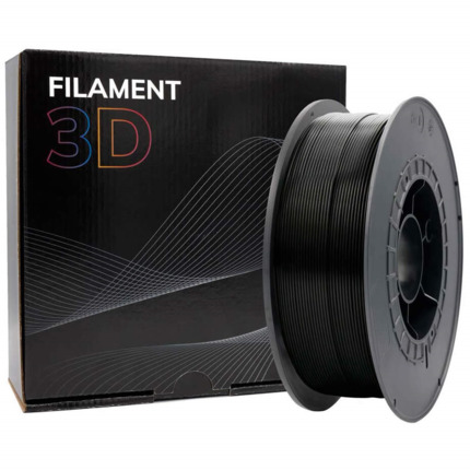 Filamento 3D PLA - Diametro 1.75mm - Bobina 1kg - Color Negro