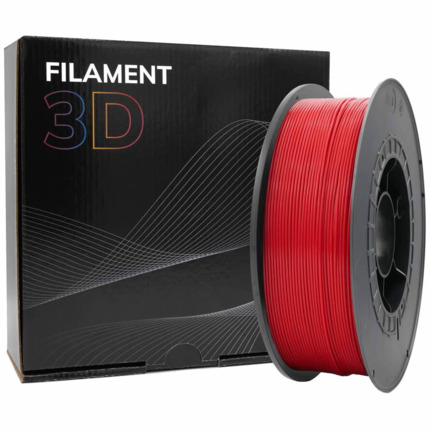 Filamento 3D PLA - Diametro 1.75mm - Bobina 1kg - Color Rojo
