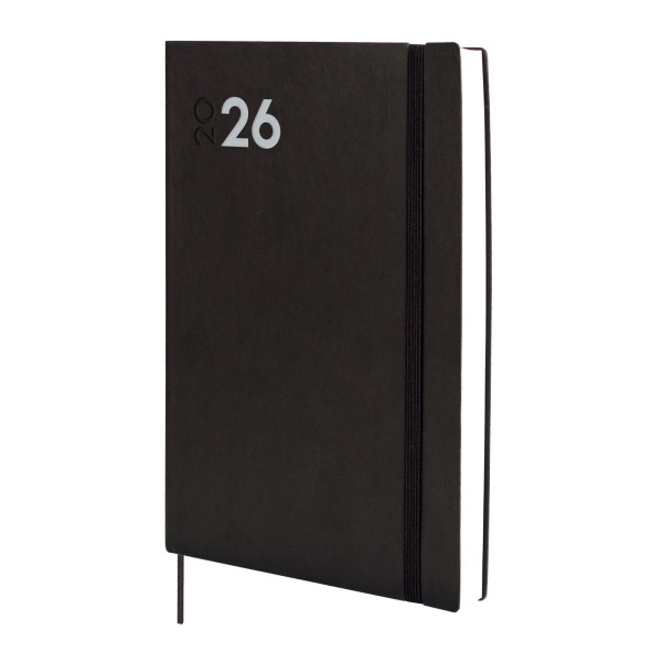Finocam Dynamic Mara Agenda Profesional - Anual 2026 - Tapa Blanda - Cierre con Goma Elastica - Formato Y11 - 169x22x245mm - 1 D