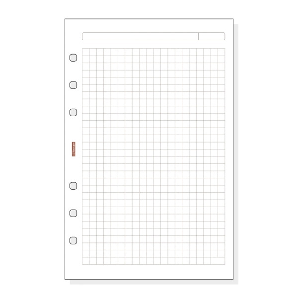 Finocam R540 Recambio para Agendas Open - Cuadriculado - Formato 500 - 117x5x181mm - Color Blanco