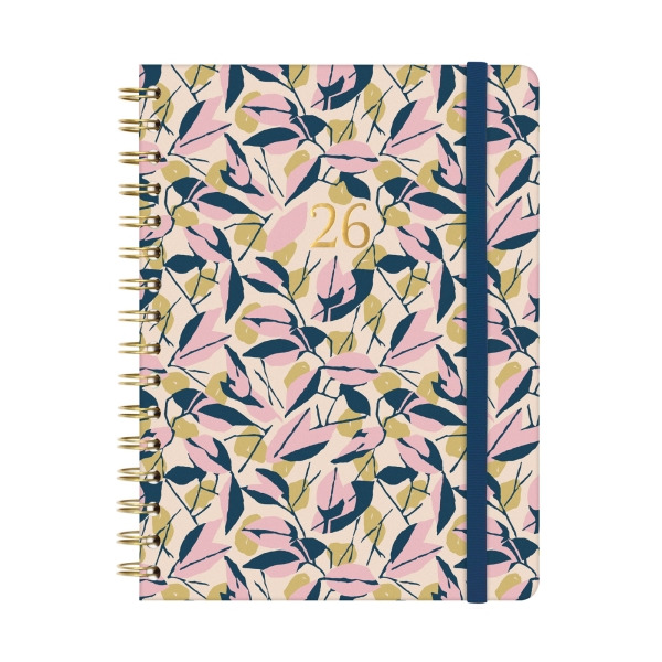 Finocam You Agenda de Espiral - Anual 2026 - Planificador - Cierre de Goma - Formato E10 - 172x19x220mm - Semana Vista Horizonta