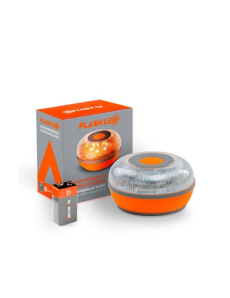 FlashLED SOS Baliza de Señalizacion de Emergencia en Carretera V16 - Homologada por la DGT - SIM - GPS - Visibilidad 1Km - Resistencia IP54
