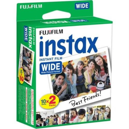 Fujifilm Instax Film Wide Pack de 2x10 Peliculas de Fotos Instantaneas - Formato Impresion (TamaÃ±o de Imagen 99x62mm)