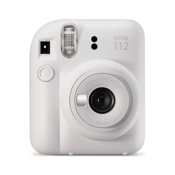 Fujifilm Instax Mini 12 Clay White Camara Instantanea - TamaÃ±o de Imagen 62x46mm - Flash Auto - Exposicion Automatica - Mini Es