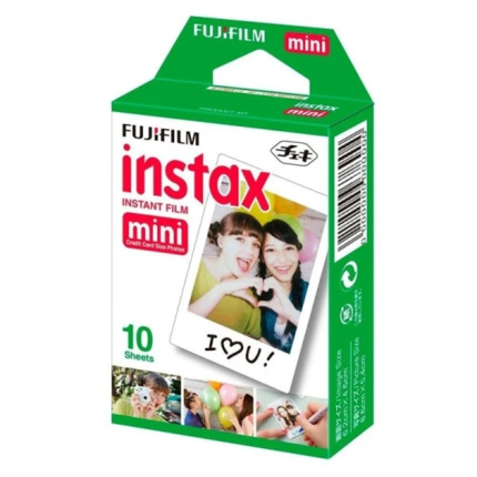 Fujifilm Instax mini Pack de 10 Peliculas de Fotos Instantaneas - Validas para todas las Camaras mini de Instax - Formato de Impresion (TamaÃ±o de la Imagen: 46x62mm)