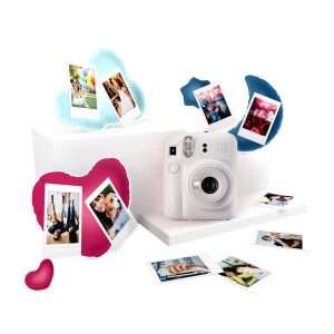 Fujifilm Pack Best Memories Instax Mini 12 Clay White Camara Instantanea + Film Instax Mini 10ud. + 3 Portafotos - Tamaño de Im