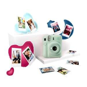 Fujifilm Pack Best Memories Instax Mini 12 Mint Green Camara Instantanea + Film Instax Mini 10ud. + 3 Portafotos - Tamaño de Im