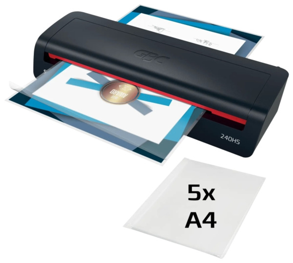 GBC 240HS Home Office A3 Plastificadora - Calentamiento en 2 Minutos - Desde Documentos de Identidad hasta Documentos A3 - Compa
