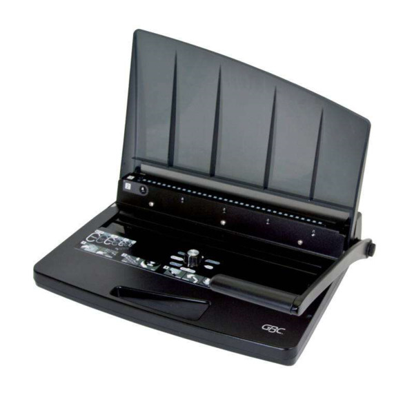 GBC Encuadernadora de Espiral Wirebind W15 - Capacidad de Perforacion 15 Hojas - Asa de Transporte - Mandos Sencillos y Faciles