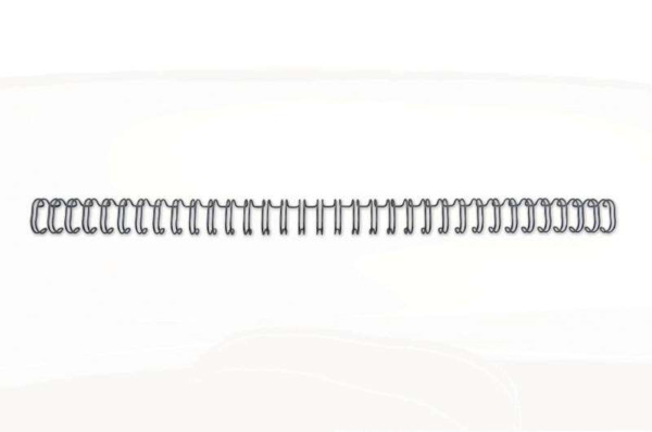 GBC Wirebind Encuadernacion de Alambre 3:1 No.5, 8mm - A4 Negro (100) - Duraderas - Proteccion de Espaciado de Precision - Const