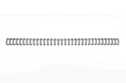 GBC Wirebind Pack de 100 Espirales para Encuadernacion de Alambre 11mm A4 - Para 34 Orificios - Hasta 100 hojas - Profesional Duradero Flexible - Color Negro