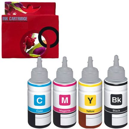 GI55 pack 4 botellas de tinta compatible con Canon