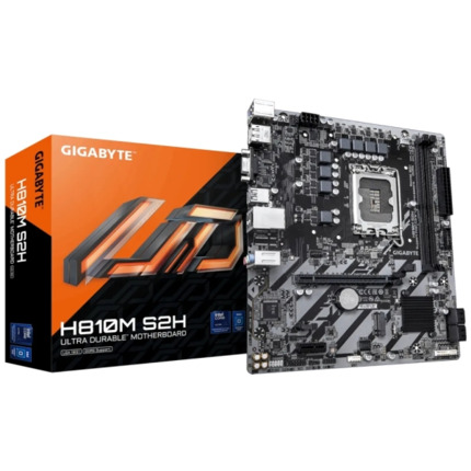 Gigabyte H810M S2H Placa Base Intel 1851 - 2x DDR4  - VGA, HDMI, DisplayPort, VGA - MicroATX