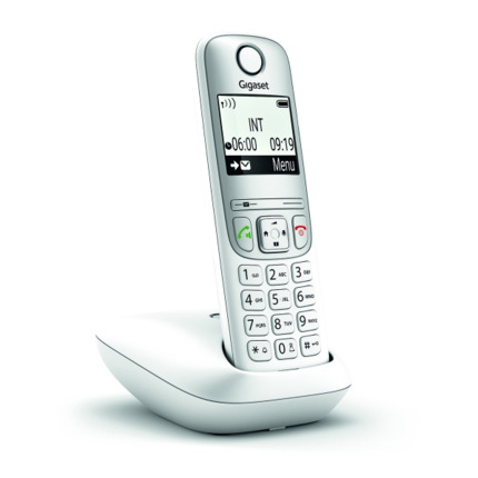Gigaset A690 Telefono Inalambrico Dect - Identificador de Llamadas - Manos Libres - Control de Volumen - Color Blanco