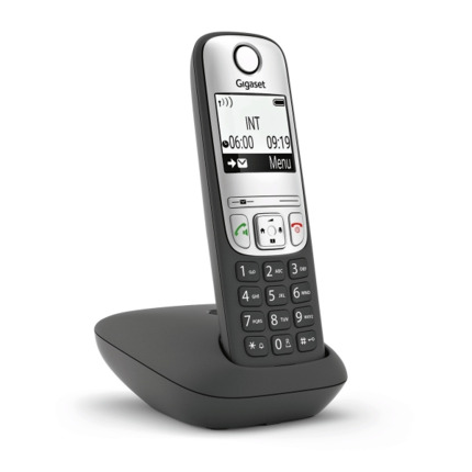 Gigaset A690 Telefono Inalambrico Dect - Identificador de Llamadas - Manos Libres - Control de Volumen - Color Negro