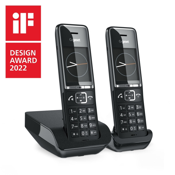 Gigaset Comfort 550 Duo Telefono Inalambrico Dect + 1 Supletorio - Identificador de Llamadas - Manos Libres - Control de Volumen