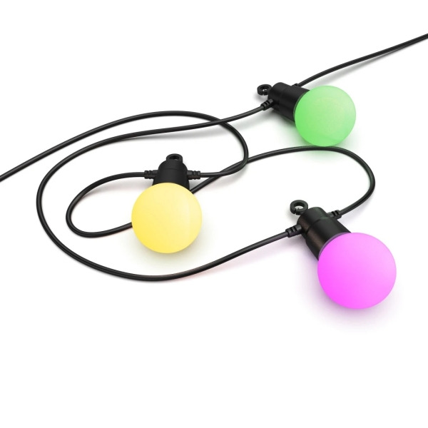 Hama Cadena de Bombillas LED RGB Inteligente para Exterior - Longitud 8m - IP44 - WiFi - Flexible - Cable de Alimentacion de 3m