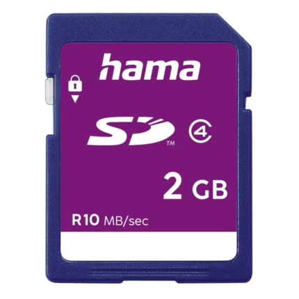 Hama Tarjeta SD 2GB - Clase 4 - 10Mb/s - Color Azul