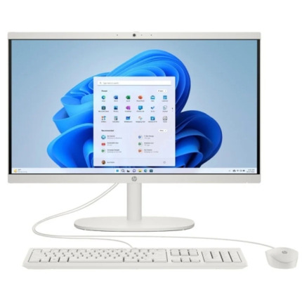 HP 22-DG0025NS All-in-One Intel N100 - 8GB DDR5 - 256GB SSD - 21.5" FHD - Windos 11 Home - Color Blanco + Teclado QWERTY (ES) y Raton