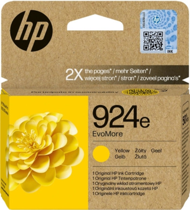HP 924e Amarillo Cartucho de Tinta Original - 4K0U9NE