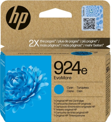 HP 924e Cyan Cartucho de Tinta Original - 4K0U7NE