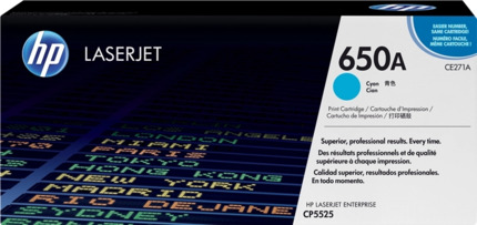 HP CE271A Cyan Cartucho de Toner Original - 650A