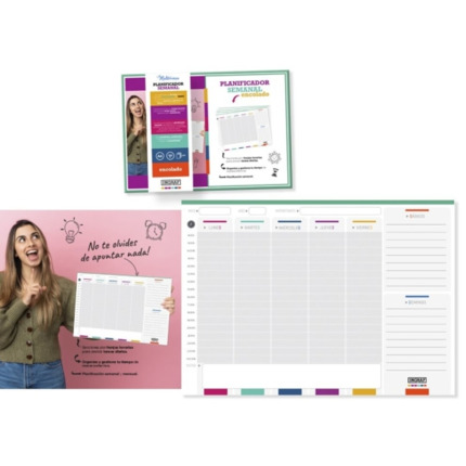 Ingraf Mediterraneo Planificador Semanal A4 Encolado - 54 Hojas TamaÃ±o A4