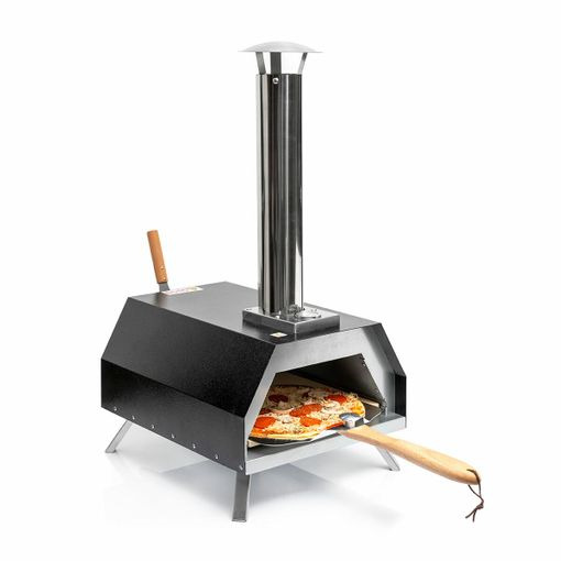Innovagoods Pizzahven Horno para Pizza con Dispensador de Pellets - Control de Temperatura - Incluye Accesorios - Facil Transpor