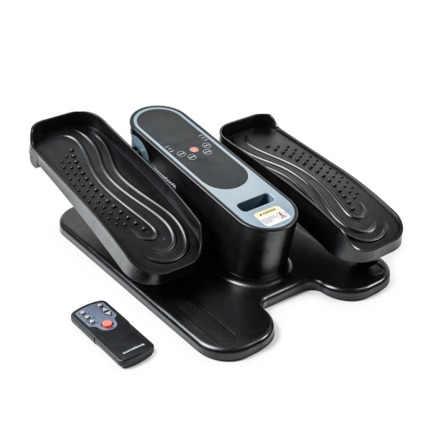 Innovagoods Velora 4000 Mini Eliptica Electrica - Mando a Distancia - 5 Velocidades - 3 Programas Automaticos - Pedaleo Bidireccional - Pantalla LCD - Color Gris y Negro