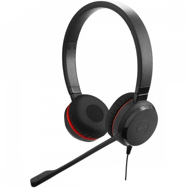 Jabra Evolve 30 II MS Auriculares con Microfono - Conectividad USB/3.5mm - Cancelacion Pasiva de Ruido - Certificados por Micros