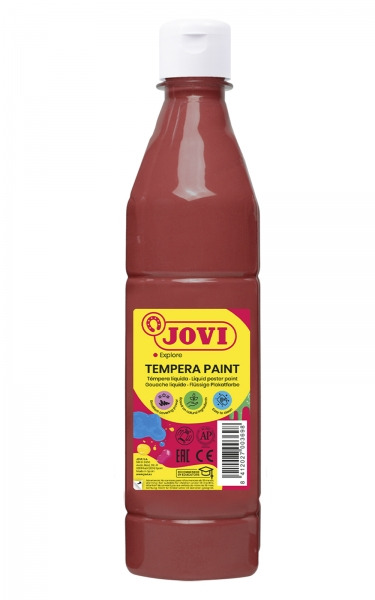 Jovi Tempera Paint Tempera Liquida 500ml - Base Agua - Lista para Usar - Alto Poder Cubriente - Secado Rapido - Excelente Fluide