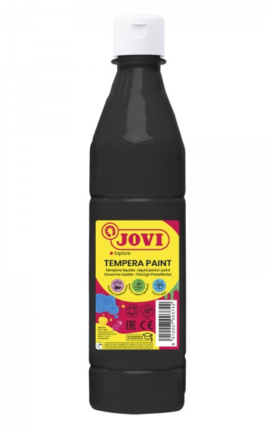 Jovi Tempera Paint Tempera Liquida 500ml - Base Agua - Lista para Usar - Alto Poder Cubriente - Secado Rapido - Excelente Fluide
