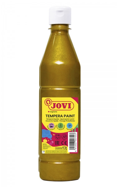 Jovi Tempera Paint Tempera Liquida 500ml - Base Agua - Lista para Usar - Alto Poder Cubriente - Secado Rapido - Excelente Fluide