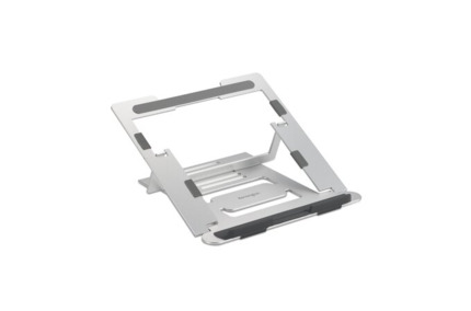 Kensington Easy Riser Soporte de Aluminio para Portatil hasta 16" - Estructura que Facilita la Ventilacion - 6 Ajustes de Altura - Fabricado en Aluminio - Base Antideslizante - Color Gris