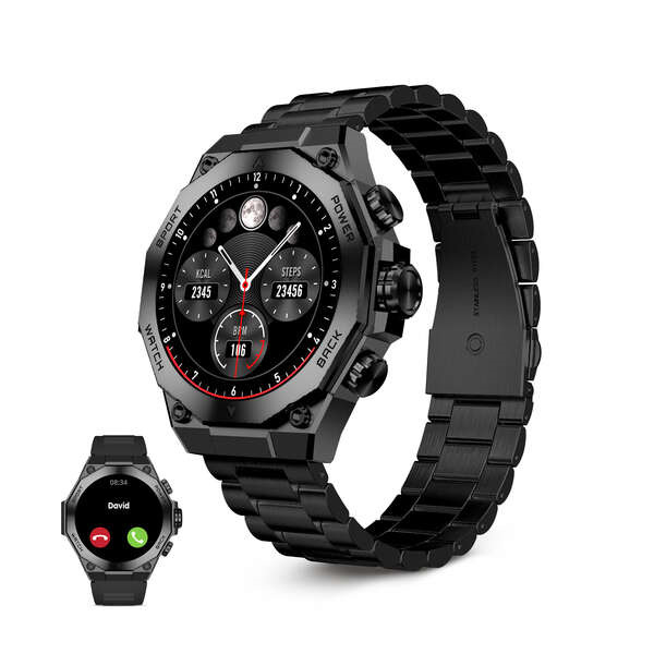 Ksix Smartwatch Titanium - Ritmo Cardiaco - Control de SueÃ±o - Color Negro