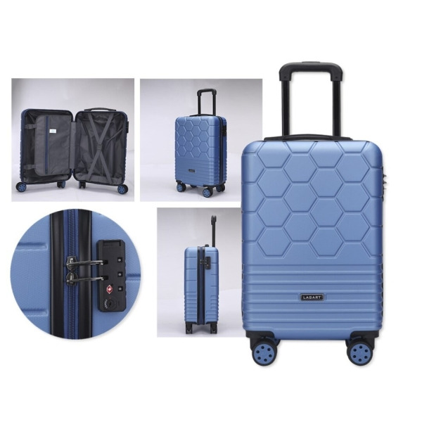 Lagart Maleta Trolley de Cabina Rigida 20â 55x34x23.5cm - Cierre TSA - Ruedas Dobles 360º - Color Azul Klein