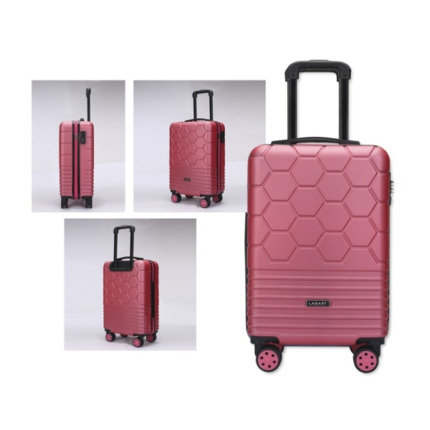 Lagart Maleta Trolley de Cabina Rigida 20â 55x34x23.5cm - Cierre TSA - Ruedas Dobles 360Âº - Color Cereza Metalizado