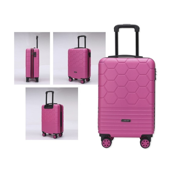 Lagart Maleta Trolley de Cabina Rigida 20â 55x34x23.5cm - Cierre TSA - Ruedas Dobles 360Âº - Color Fucsia