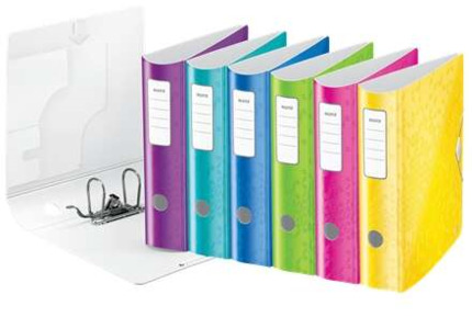 Leitz Archivador Active Wow 180° A4 - Lomo 82mm - Cierre con Goma Elastica - Colores Surtidos
