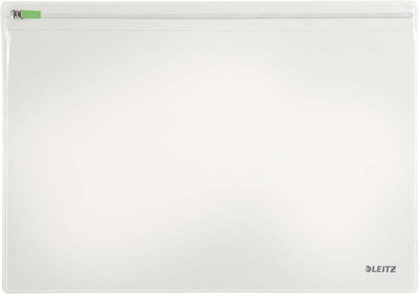 Leitz Traveller Pack de 2 Fundas Multiusos Transparentes - TamaÃ±o 230x1x330mm - Cierre de Cremallera