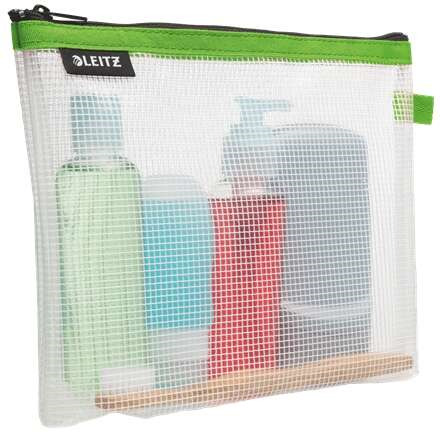 Leitz WOW Bolsa Porta-Todo Resistente al Agua - Tamaño 170x6x240mm - Material EVA, Lavable y Duradero - Cierre de Cremallera -