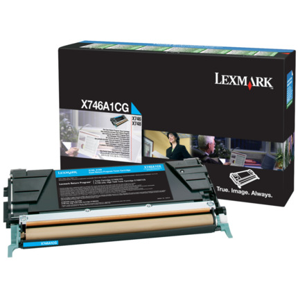 Lexmark X746/X748 Cyan Cartucho de Toner Original - X746A1CG