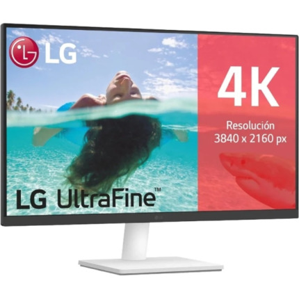 LG UltraFine Monitor LED 27" IPS UltraHD 4K HDR10 - Respuesta 5ms - Angulo de Vision 178Âº - 16:9 - HDMI, DisplayPort - VESA 100x100mm