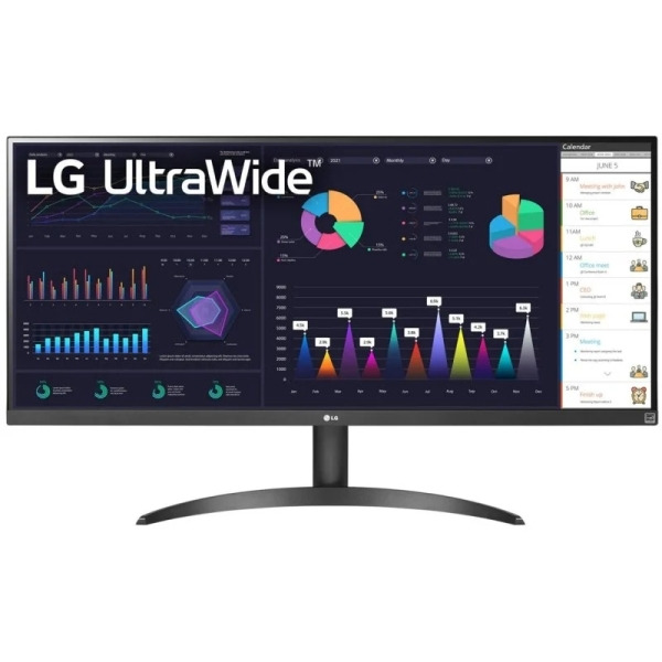 LG Ultrawide Monitor 34" LED IPS UltraWide FullHD 100Hz FreeSync - Respuesta 5ms - Angulo de Vision 178º - Ajustable en Altura -