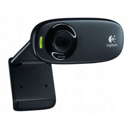 Logitech C310 Webcam HD 720p - 5Mpx - USB 2.0 - Microfono Integrado - Angulo de Vision 60Âº - Enfoque Fijo - Cable de 1.50 - Color Negro