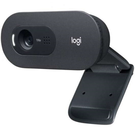 Logitech C505 Webcam HD 720p USB - Microfono de Gran Alcance - Campo Visual Diagonal de 60Â° - Enfoque Fijo - Cable de 2m - Color Negro
