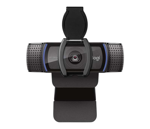 Logitech C920s Webcam HD Pro 1080p - USB 2.0 - Enfoque Automatico - Microfonos Integrados - Tapa de Obturador - Campo Visual de