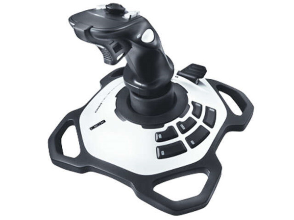 Logitech Extreme 3D Pro Joystick USB - 12 Botones Programables - Disparador Rapido - Ergonomico - Base Solida y Estable - Color