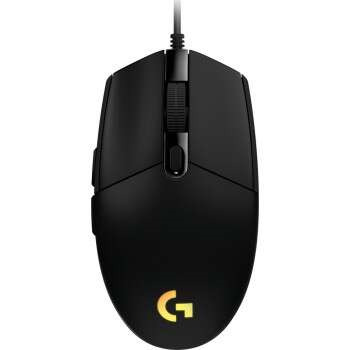 Logitech G203 Lightsync Raton USB 8000dpi - 5 Botones Programables - Iluminacion RGB Lightsync - Uso Diestro - Cable de 2.10m -