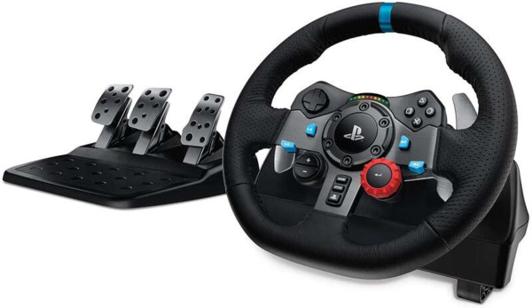 Logitech G29 Driving Force Juego de Volante y Pedales Compatible con PS3, PS4, PS5 y PC - Giro 900º - Efecto Force Feedback - F